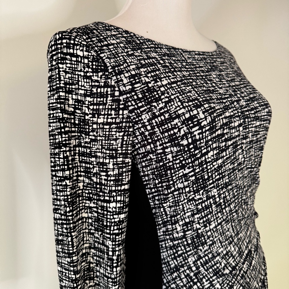 Lauren Ralph Lauren Black and White Patterned Dress NWT - Picture 7 of 10